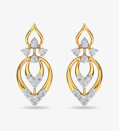 Diamond Stud Eulla Earring Rose Gold