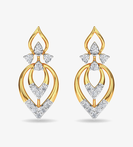 Diamond Stud Eulla Earring Rose Gold