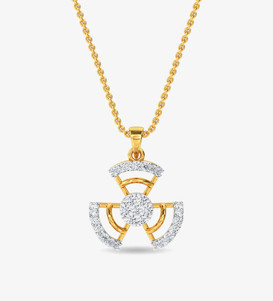 Diamond Ed Pendant Yellow Gold / 14KT