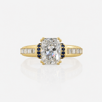 The Emerald Trinity – 0.51 Ct Three-Stone Diamond Ring