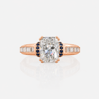 The Emerald Trinity – 0.51 Ct Three-Stone Diamond Ring