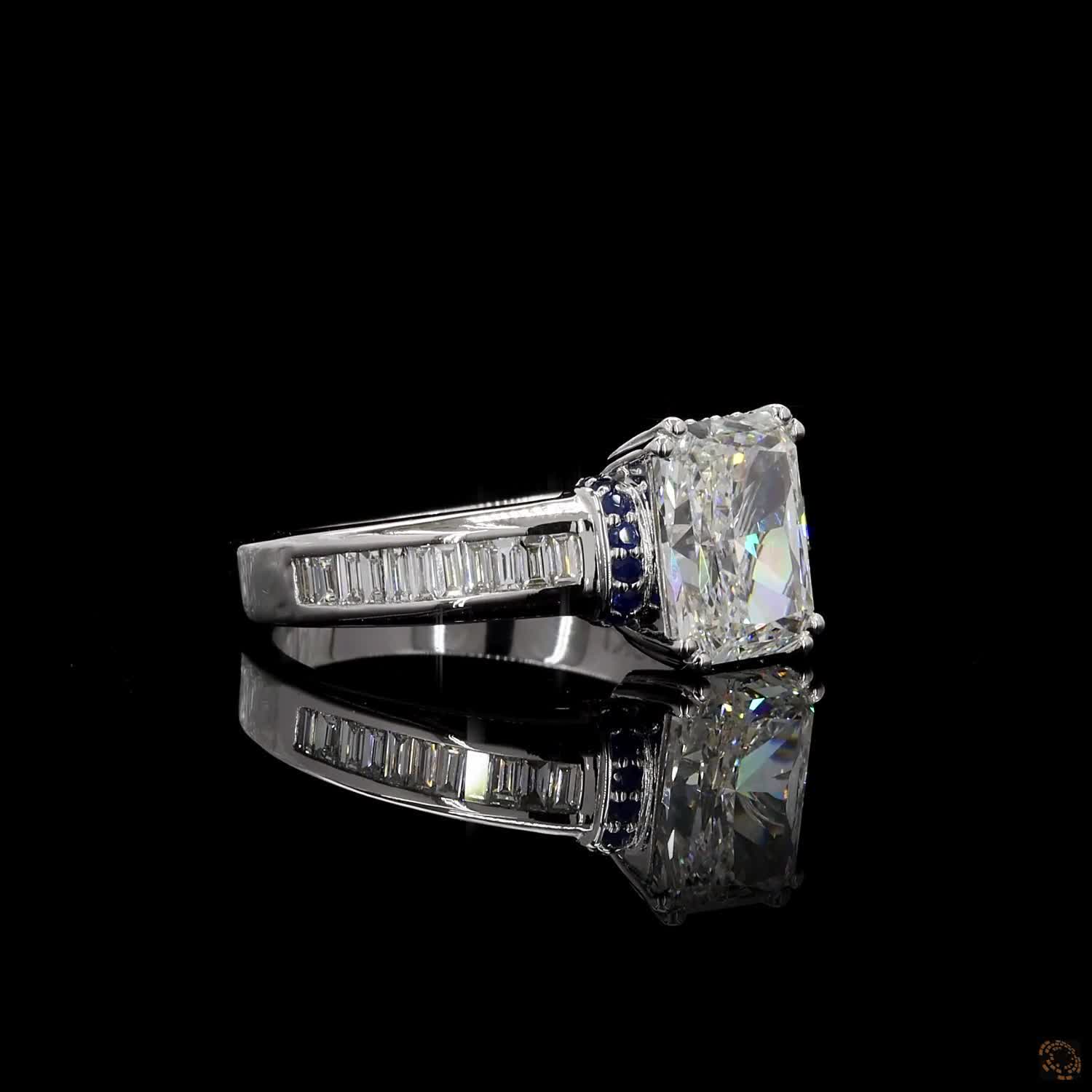 The Emerald Trinity – 0.51 Ct Three-Stone Diamond Ring