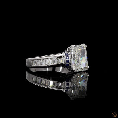 The Emerald Trinity – 0.51 Ct Three-Stone Diamond Ring