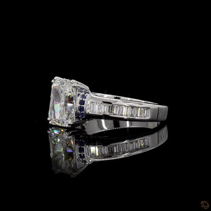The Emerald Trinity – 0.51 Ct Three-Stone Diamond Ring